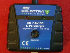 Chargeur Celectra 2S 7.4V 300mAh DC + batterie Li-