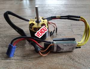 Moteur scorpion+Contrôleur brushless 6s hélico , 120 €