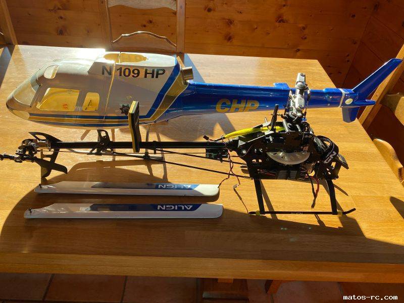 fuselage ecureuil + mecanique align t rex 500