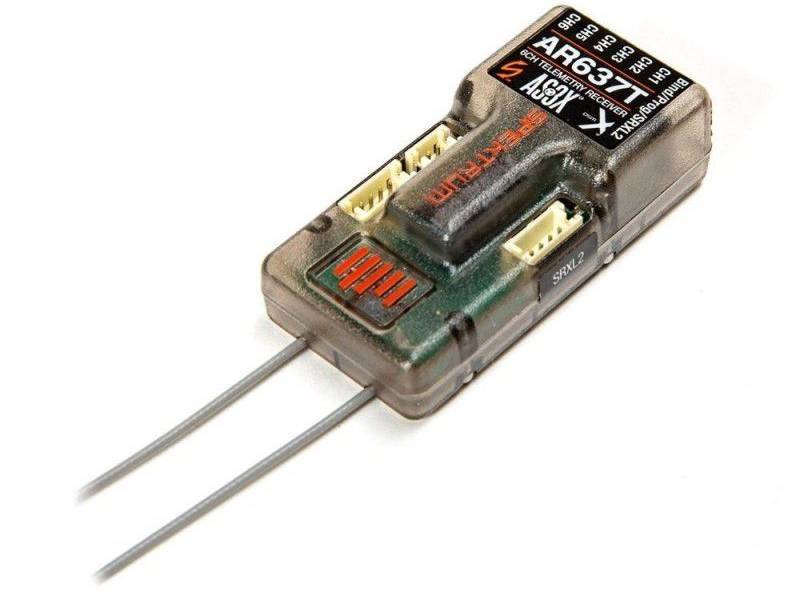 Récepteur Spektrum AR637T - 6 voies, AS3X