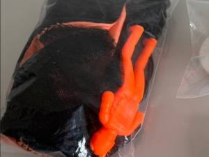 1 Mini Parachute ORANGE / Idéal modélisme