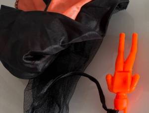 1 Mini Parachute ORANGE / Idéal modélisme