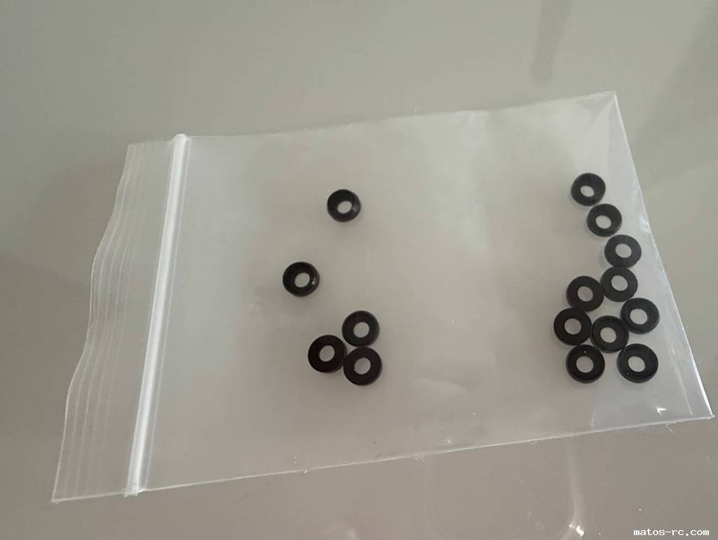 15 x Rondelle CNC M2.5 en aluminium NEUF