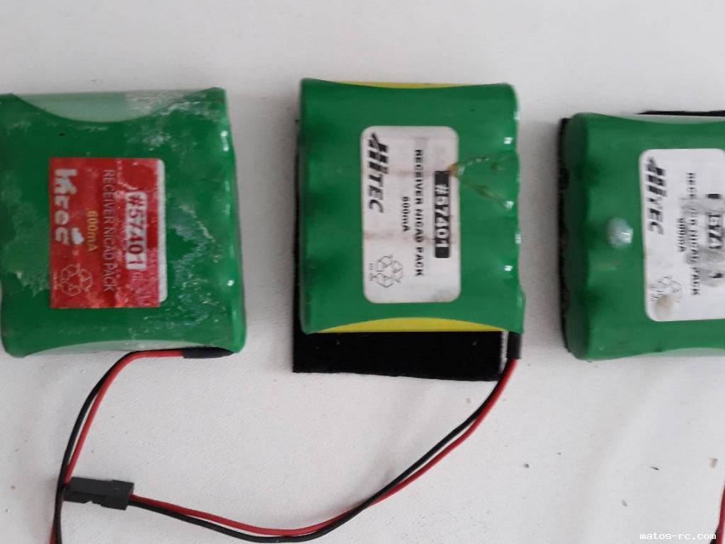 LOT DE 3 ACCUS RX 4.8 V 600 MA 10 € + fdp