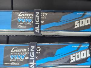 Batterie Lipo Gens Ace G-Tech 5000 mAh, 44,4 V, 12