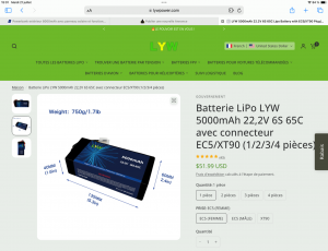 Batterie lipo 6s 5000 ma Batterie lipo 6s 5000 ma