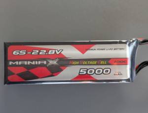 DEUX ACCUS MANIAX 6S 5000MaH 100C (HV) DEUX ACCUS MANIAX 6S 5000MaH 100C (HV)