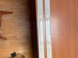 L740mm. l55. pied pale 12mm/14mm. vis diametre 4mm, 80 €