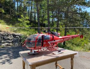 Hélicoptère RC Alouette III (3) échelle 1/4 2.50m , 11000 €