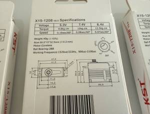 3 Mini Servo KST X15 - 1208 HV 3 Mini Servo KST X15 - 1208 HV