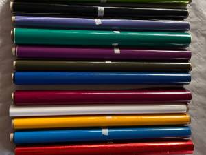 LOT DE 44 METRES ENTOILAGE ORACOVER DIVERS COLORIS