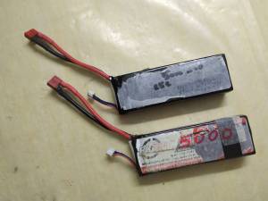 Accus batteries lipo 2S 7,4v 5000mAh 