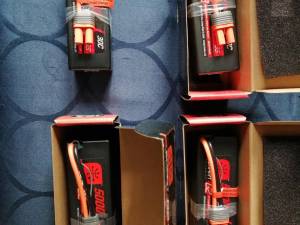 Lot de 4 Accus Lipos Spektrum Smart en 3 S et 5000