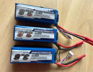 3 Lipos Turnigy  6S 3600 Mah 30/40C