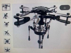 tête de rotor quadri pales 