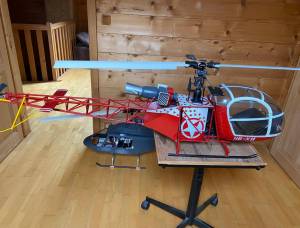 alouette 2 a remettre en état. 500€ ss tete rotor., 500 €